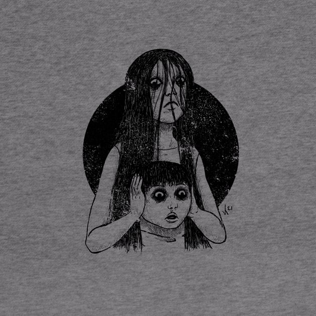 J-Horror - JuOn (Black print) by Bloody Savage